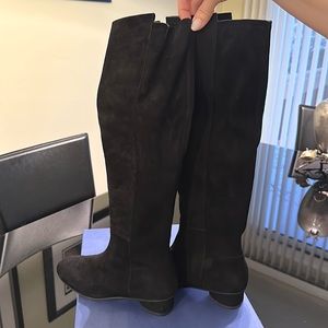 Stuart Weitzman black suede boots
